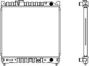 SAKURA Automotive 1431-0215 - Радиатор, охлаждение двигателя autospares.lv