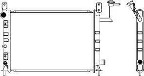 SAKURA Automotive 1340-0113 - Радиатор, охлаждение двигателя autospares.lv