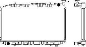 SAKURA Automotive 1341-0246 - Радиатор, охлаждение двигателя autospares.lv