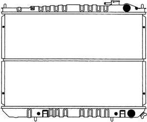 SAKURA Automotive 1251-0204 - Радиатор, охлаждение двигателя autospares.lv