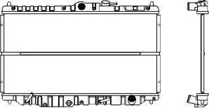 SAKURA Automotive 1210-0101 - Радиатор, охлаждение двигателя autospares.lv