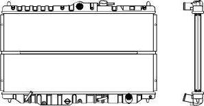 SAKURA Automotive 1211-0205 - Радиатор, охлаждение двигателя autospares.lv