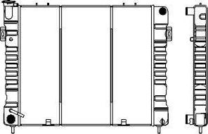 SAKURA Automotive 1231-0201 - Радиатор, охлаждение двигателя autospares.lv