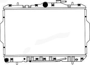 SAKURA Automotive 1220-0109 - Радиатор, охлаждение двигателя autospares.lv