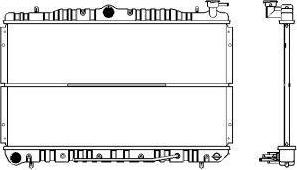 SAKURA Automotive 1220-0101 - Радиатор, охлаждение двигателя autospares.lv