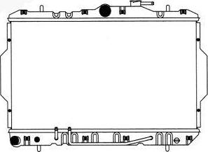 SAKURA Automotive 1220-0108 - Радиатор, охлаждение двигателя autospares.lv