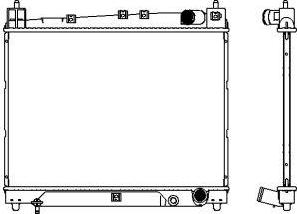 SAKURA Automotive 3461-1040 - Радиатор, охлаждение двигателя autospares.lv