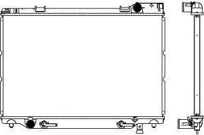 SAKURA Automotive 3461-1005 - Радиатор, охлаждение двигателя autospares.lv