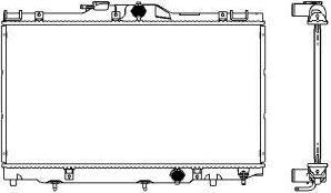 SAKURA Automotive 3461-1006 - Радиатор, охлаждение двигателя autospares.lv