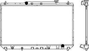 SAKURA Automotive 3461-1003 - Радиатор, охлаждение двигателя autospares.lv