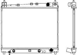 SAKURA Automotive 3461-1011 - Радиатор, охлаждение двигателя autospares.lv