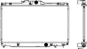 SAKURA Automotive 3461-1033 - Радиатор, охлаждение двигателя autospares.lv