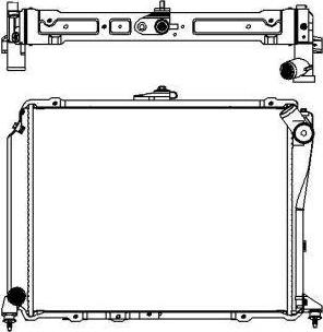 SAKURA Automotive 3462-1007 - Радиатор, охлаждение двигателя autospares.lv