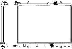 SAKURA Automotive 3621-1002 - Радиатор, охлаждение двигателя autospares.lv