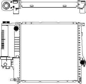 SAKURA Automotive 3011-1006 - Радиатор, охлаждение двигателя autospares.lv