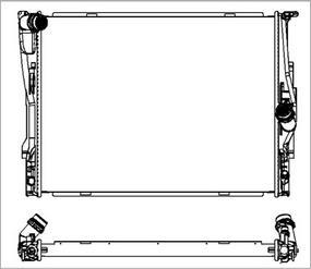 SAKURA Automotive 3011-1019 - Радиатор, охлаждение двигателя autospares.lv