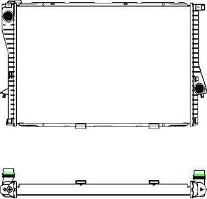 SAKURA Automotive 3011-1014 - Радиатор, охлаждение двигателя autospares.lv