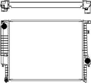 SAKURA Automotive 3011-1010 - Радиатор, охлаждение двигателя autospares.lv