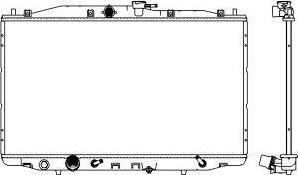 SAKURA Automotive 3071-1014 - Радиатор, охлаждение двигателя autospares.lv