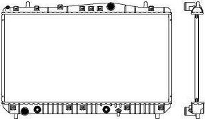 SAKURA Automotive 3141-1003 - Радиатор, охлаждение двигателя autospares.lv