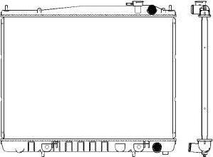 SAKURA Automotive 3341-1011 - Радиатор, охлаждение двигателя autospares.lv