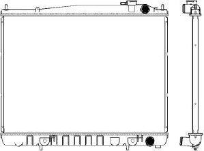 SAKURA Automotive 3341-1012 - Радиатор, охлаждение двигателя autospares.lv