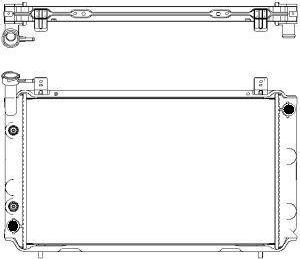 SAKURA Automotive 3341-1032 - Радиатор, охлаждение двигателя autospares.lv