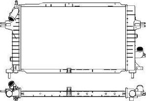 SAKURA Automotive 3351-1011 - Радиатор, охлаждение двигателя autospares.lv