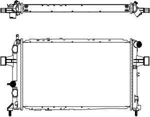 SAKURA Automotive 3352-1002 - Радиатор, охлаждение двигателя autospares.lv