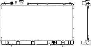 SAKURA Automotive 3301-1024 - Радиатор, охлаждение двигателя autospares.lv