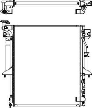 SAKURA Automotive 3321-1077 - Радиатор, охлаждение двигателя autospares.lv