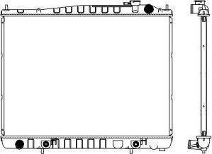 SAKURA Automotive 3251-1017 - Радиатор, охлаждение двигателя autospares.lv