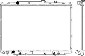 SAKURA Automotive 3211-1010 - Радиатор, охлаждение двигателя autospares.lv