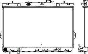 SAKURA Automotive 3221-1005 - Радиатор, охлаждение двигателя autospares.lv