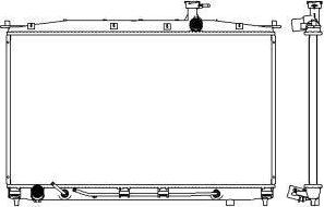 SAKURA Automotive 3221-1018 - Радиатор, охлаждение двигателя autospares.lv