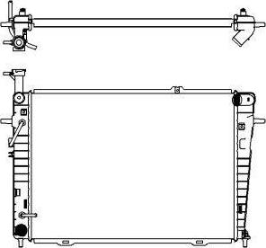 SAKURA Automotive 3221-1012 - Радиатор, охлаждение двигателя autospares.lv