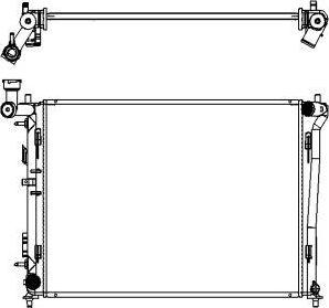 SAKURA Automotive 3221-1017 - Радиатор, охлаждение двигателя autospares.lv