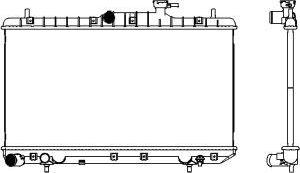 SAKURA Automotive 3221-1027 - Радиатор, охлаждение двигателя autospares.lv