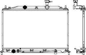 SAKURA Automotive 3221-8501 - Радиатор, охлаждение двигателя autospares.lv