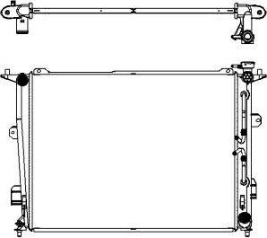 SAKURA Automotive 3221-8503 - Радиатор, охлаждение двигателя autospares.lv