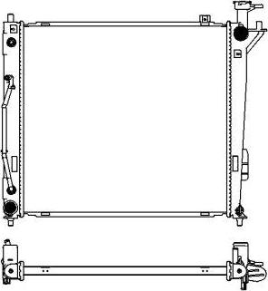 SAKURA Automotive 3221-7001 - Радиатор, охлаждение двигателя autospares.lv