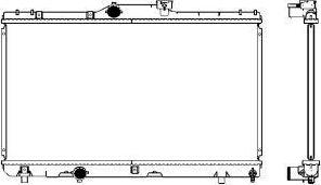 SAKURA Automotive 2461-1008 - Радиатор, охлаждение двигателя autospares.lv