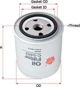 SAKURA Automotive C-5403 - Масляный фильтр autospares.lv