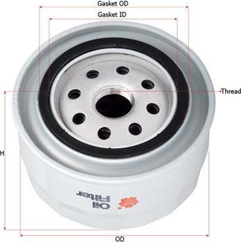 SAKURA Automotive C-6401 - Масляный фильтр autospares.lv