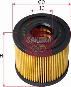 SAKURA Automotive EF-14010 - Топливный фильтр autospares.lv