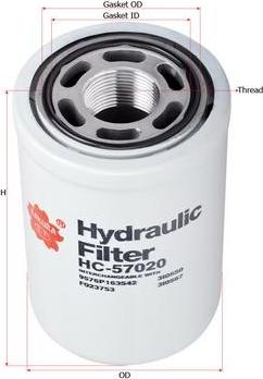 SAKURA Automotive HC-57020 - Фильтр, система рабочей гидравлики autospares.lv