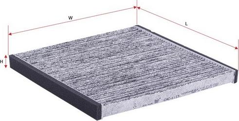 Sakura Filters AU CAC-1113 - Фильтр воздуха в салоне autospares.lv