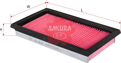 Sakura Filters AU FA-1878 - Воздушный фильтр, двигатель autospares.lv