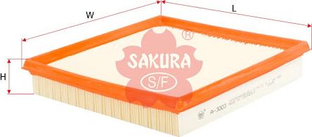 Sakura Filters AU FA-3003 - Воздушный фильтр, двигатель autospares.lv