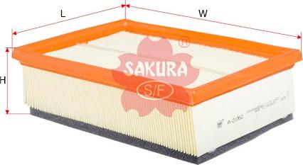 Sakura Filters AU FA-21060 - Воздушный фильтр, двигатель autospares.lv